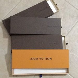 ‼️Clearance‼️NEW Authentic  LV boxes ties/scarfs